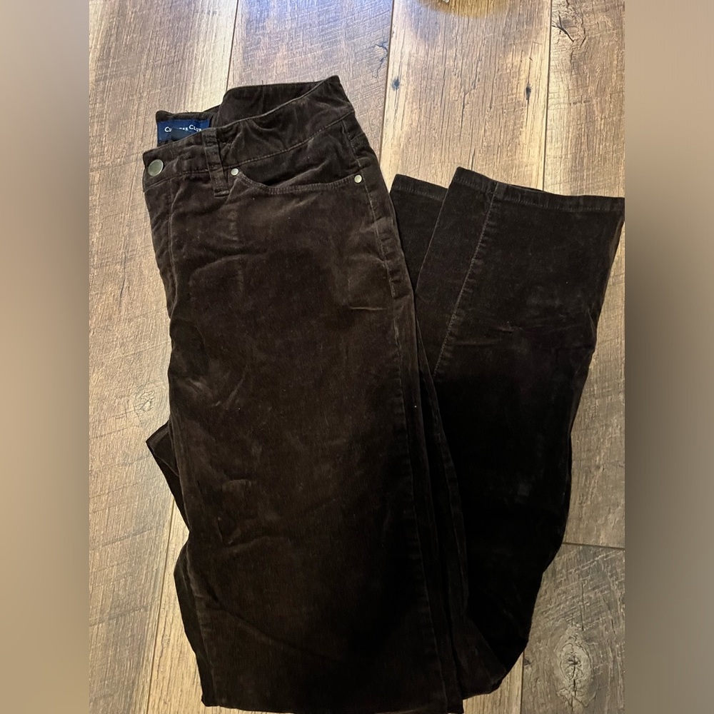brown velvet jeans
